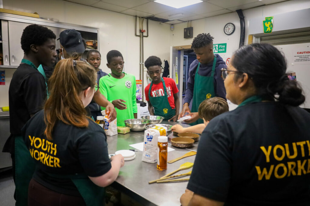 Youth club activities at The Hunslet Club